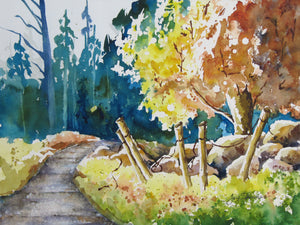 Bend in the Creek by watercolor artist Joy Skinner