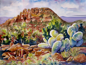 Coxcomb in Sedona Arizona - 18x24"