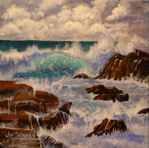 Storm Brewing is a Florida ocean view seascape by artist Joy Skinner